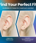 Close-up of Dope Concert And Festival Ear Plugs With High Fidelity Sound Filters Clear Discreet Design Up To 18dB in ear.