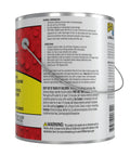 Side view of Liquid Rubber Coating Sealant For Waterproof, Flexible Protection On Roofs, Basements, RVs, Campers, Trailers, Marine Surfaces And Masonry White One Gallon With UV Resistant Breathable Finish And Easy Brush Or Pour Application