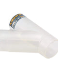 Clear 2-1/2 Inch Y Fitting for Dust Collection Hose, Dual Hose Connector for Dust Collection System