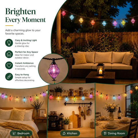 Multicolor Flower String Lights With 10 Connectable Bulbs Plug In Indoor Outdoor Patio Decor For Parties And Weddings Cozy Bedroom Ambience Cottagecore Garden Fairy Lights