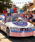 Fourth Of July Golf Cart Decorations Kit For 250th Anniversary Parade Includes 250th Banner Fan Flags Foil Fringe