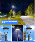 Adjustable 60W LED Post Top Light With 36W 48W 60W Wattage, IP65 waterproof, outdoor pole mount in stormy weather