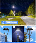 Beefy 100W LED Post Top Light With 14000 Lumens, IP65 Waterproof, showing performance in cold, thunder, and heat conditions.