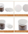 PATIKIL 89mm foam lid liner, 50-pack; white foam seal beside jar of coffee beans.
Foam lid liner adhesive side visible; PATIKIL 89mm, 50-pack.
Close-up of white PATIKIL 89mm foam lid liner surface; 50-pack.
Installed foam lid liner on jar lid; PATIKIL 89mm, 50-pack.