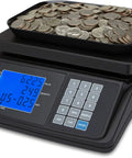 Portable Coin Counting Scale With Battery And Tare Function For Quick Value And Quantity Counts Lets You Track USD EUR CAD GBP Coins