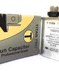 Motor Run Capacitor 3 MFD 370-440VAC 60/50 Hz Oval Shape UL Recognized E185318 High Quality 3 Microfarad HVAC Capacitor For Reliable Motor Performance In Small Fans And Compressors, silver oval can