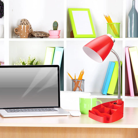 Pink Gooseneck Desk Lamp With Tablet Stand And Book Holder Must Have Modern Space Saving Office Light For Desk Nightstand Or Home Library With Easy Rocker Switch And Adjustable Neck next to laptop