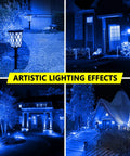 Two Pack Blue LED A19 Bulbs 9W 120V E26 Dimmable Replaces 100W For Christmas Holiday Home Lighting, Party Decor, Thanksgiving