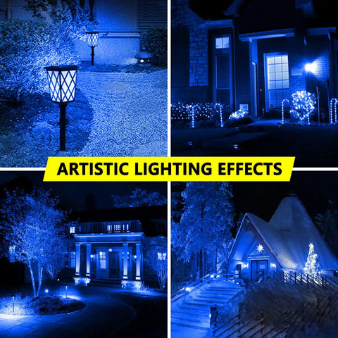 Two Pack Blue LED A19 Bulbs 9W 120V E26 Dimmable Replaces 100W For Christmas Holiday Home Lighting, Party Decor, Thanksgiving