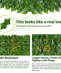 Artificial Ivy Privacy Fence Screen 39.4x118 Inches Expandable Faux Ivy Hedge With 80 Zip Ties featuring realistic leaf texture