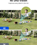 Comparison of 4K and 2K resolution captured by Argus 4 Pro 4K Solar Outdoor Wireless Camera With 180 Degree Dual Lens 8MP ColorX