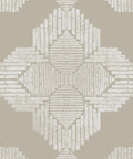 Cream Sullivan Peel And Stick Floor Tiles In White And Taupe For Farmhouse Style with medallion design, 12 x 12 inch vinyl tiles