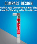 Coax Cable Tracer And Pocket Continuity Tester With Toner Audible Beep And LED Identifies Cables In MDUs Compact Right Angle Design