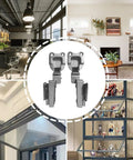 Two Pack Up Down Flip Cabinet Hinge Side Mount Door Shelf Lid Hinge For Soft Close Heavy Duty Lid Support Hardware Stainless Steel Corrosion Resistant Smooth Quiet Motion For Cabinets on side-mounted cabinet lids