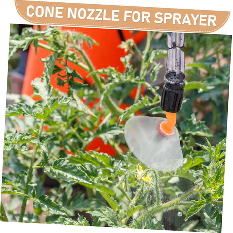 Electric Drift Guard Spray Nozzle With Transparent Windproof Shield spraying tomatoes