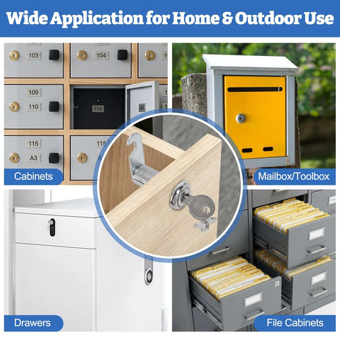 No Worries Cam Locks Keyed Alike Three Pack Rustproof Zinc Barrel Locks Include Backup Keys And Four Beefy Latches For Rv Compartments Mailboxes Drawers Toolboxes Solid Home Security Fast Install Pro Level Gear