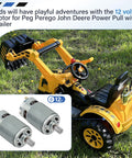 Beefed Up 12V Gearbox Motor Drive Engine Replacement For Ride On Cars Like Ground Force Truck Dual Force Tractor Power Loader