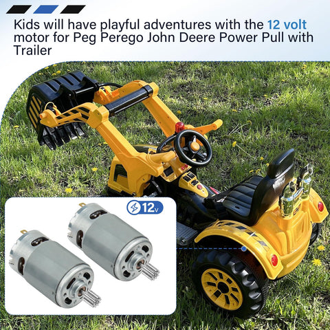 Beefed Up 12V Gearbox Motor Drive Engine Replacement For Ride On Cars Like Ground Force Truck Dual Force Tractor Power Loader