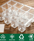 Clear seed starter tray showing drainage holes; part of Seed Starter Tray Kit with Humidity Domes, 12 Pack 144 Cell.