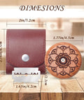 Pro Grade Bread Lame Cutter Set For Home Bakers with leather storage bag, wooden scorer, and replaceable blade on table