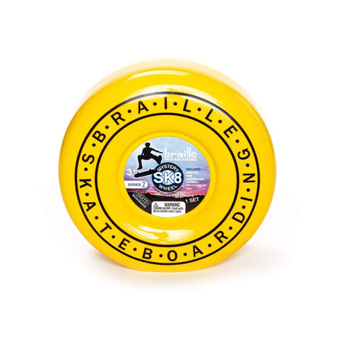 Mystery SK8 Collector Set Series 2 Ultimate Pack with Collector Case displayed in yellow circular packaging with logo.