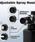 Foam Cannon For Car Wash Kit With One Quarter Inch Quick Connector And M22 Inlet showing adjustable spray nozzle features
