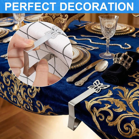 Rock Solid Heavy Duty Stainless Steel Tablecloth Clips Set Of 10 For Outdoor Tables Securely Grips Tablecloth In Wind
