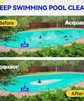 Automatic 1/4 HP Pool Cover Pump With 2250 GPH Submersible Sump Pump shown removing water from a pool cover
