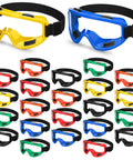 Bulk 24 pack anti fog safety goggles for lab use adjustable over eye protection with scratch resistant PC lenses six color frames