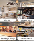 Image showcasing usage of Automatic Portafilter Cleaner And Electric Knock Box Set With Two 58 Mm Scrapers And Pro Brush in home, coffee shop, beverage shop, and supermarket settings.
