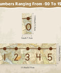 Detailed view of Travel Map Number Line Set From Negative 20 To Positive 120 For Math Class 29 Pieces With Adhesive Dots