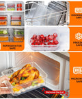 50 Piece Food Storage Set With Lids For Kitchen Organization And Meal Prep Reusable BPA Free Plastic Containers Leakproof Real Workhorse For Everyday Use in refrigerator, dishwasher, freezer, and microwave
