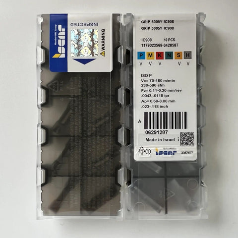 Packaging of IC908 Carbide CNC Blade Set Of 10 Pieces For Precision Milling And Routing Pro Grade Heavy Duty Cutting Tips