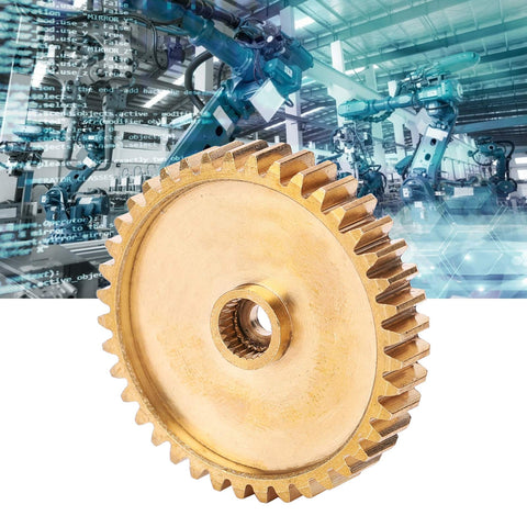 Brass Pinion Spur Gear 40 Tooth For Servo 25 Tooth Spline 0.8 Mod Industrial Robot Part 4305 0025 0040