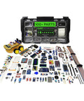Ultimate Arduino Starter Kit With Five Main Boards And 100 Plus Parts For IoT And Smart Robot Projects, organized layout