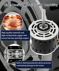 Heavy Duty Furnace Blower Motor Replacement One Third HP Four Speed 115V 1075 RPM For GE And Trane Systems direct close-up