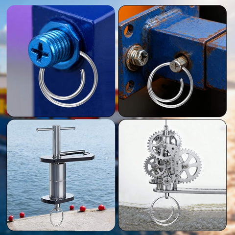 80 Pcs Stainless Steel Cotter Ring Kit With 5 Sizes Durable 316 Stainless Steel Split Rings For Clevis Pins Marine And Trailer Hardware Must Have For Hitch Pin Lock Systems installation examples