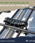 Slim Roof Rack Cargo Basket 64x23x6 Inches Beefy Heavy Duty Weatherproof Top Mount Carrier detail with U-bolt measurement