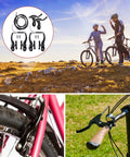 Black Complete Bike Brake Set Front And Rear For MTB And Hybrid Bikes Includes Calipers Levers Inner And Outer Cables And A No Fuss Cable Kit For Easy Installation