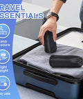 Person packing Two Pack Airplane Travel Footrest Hammock For Relaxing Your Feet On Long Flights into suitcase