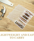 49 Piece M6 x 40 to 80 Mm Hex Socket Screws And Barrel Nuts Kit With Grab And Go Compact Storage Box on wooden table