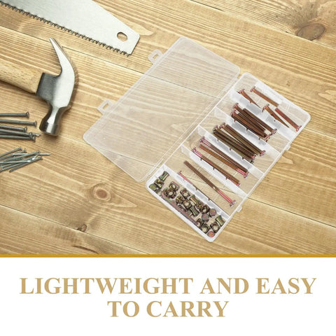 49 Piece M6 x 40 to 80 Mm Hex Socket Screws And Barrel Nuts Kit With Grab And Go Compact Storage Box on wooden table