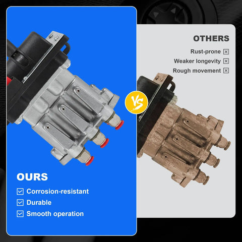 PTO Hoist Air Shift Control Valve For Dump Trucks Pneumatic Control Valve Dual Valve Air Kit For Dump Pumps Replacement AV 295 AV295 328388 79X WA201X K90 Apsco Compatible