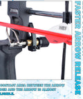 Dual Use Arrow Rest For Compound And Recurve Bows in lightweight metal, mounted showing stainless steel brass aluminum construction.