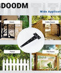 12 Pack 6 Inch T Strap Shed Door Hinges Black Heavy Duty Tee Hinges For Wooden Fences Yard Gates Barn Doors Rustproof Wrought Iron