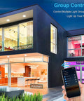 Smart Recessed Lighting 6 Inch Kit, WiFi Dimmable LED Ceiling Light With RGBCW Color Changing in modern home setting