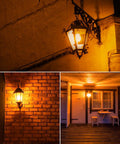 Amber Dusk To Dawn Outdoor Bug Light Bulbs 2 Pack Auto On Off E26 Base 10W 100W Equivalent Amber Glow lighting exterior areas