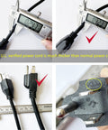 10 Amp 110V Temperature Controller Digital Thermostat Switch For Sous Vide power cord thickness comparison.