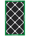 16x25x1 Air Filter MERV 10 Odor And Allergy Defense With Activated Carbon For Home HVAC Replacement, front view
