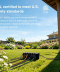 Heavy Duty Outdoor Electrical Box With Six Cable Entry Ports IP54 Waterproof ETL Certified in garden setting